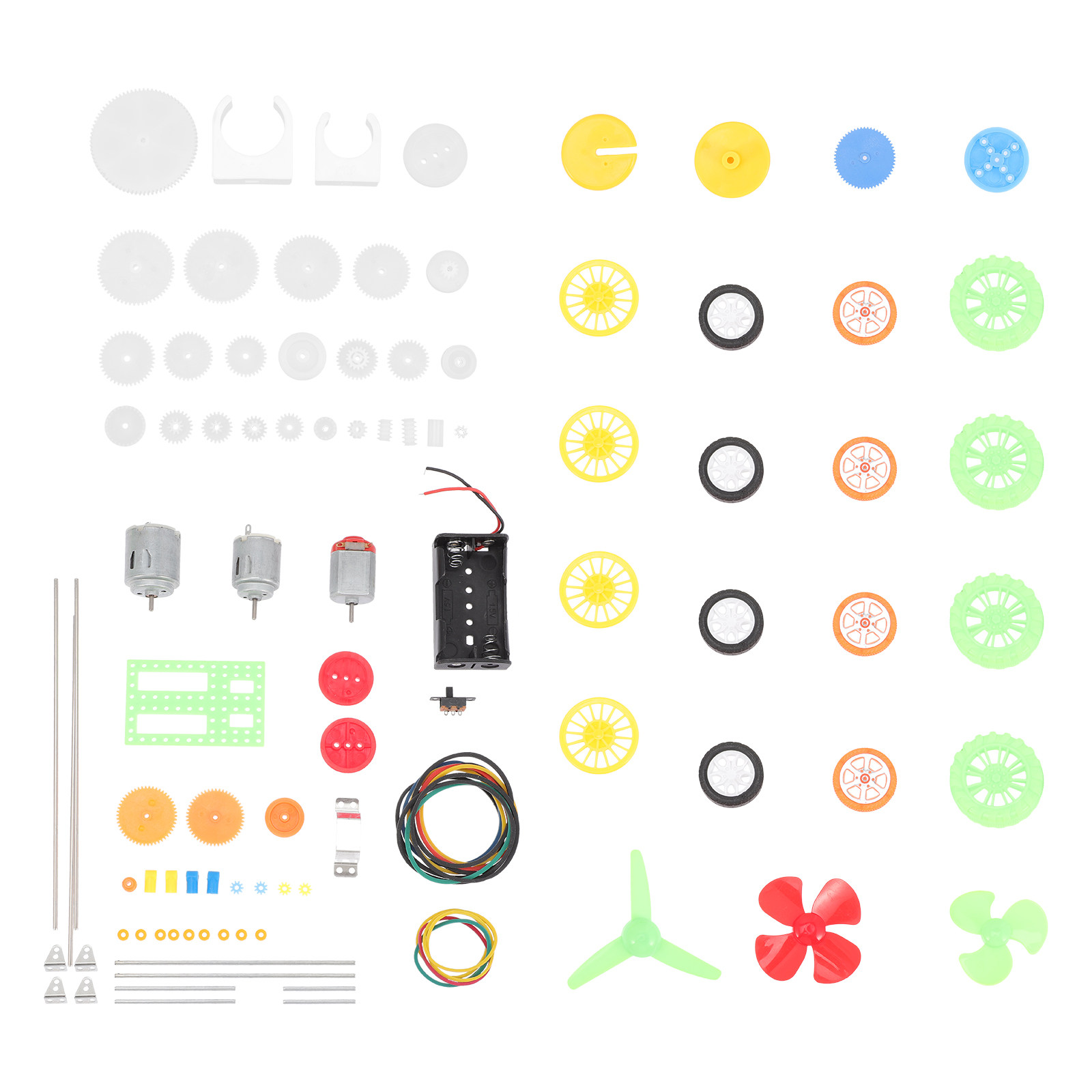 112Pcs Dc Motor Gear Kit Plast - Science Project Kit review and price