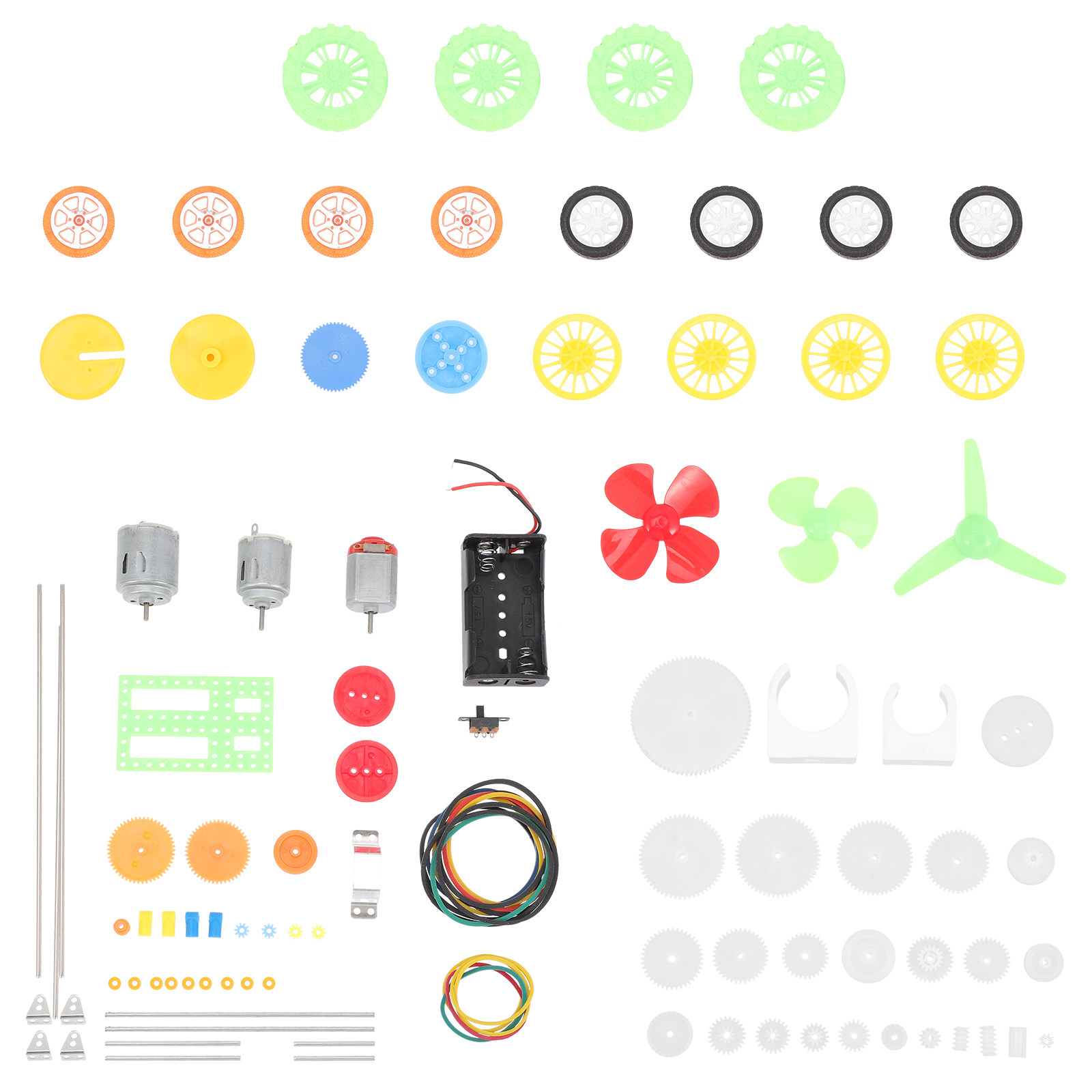 112Pcs Dc Motor Gear Kit Plast - Science Project Kit review and price