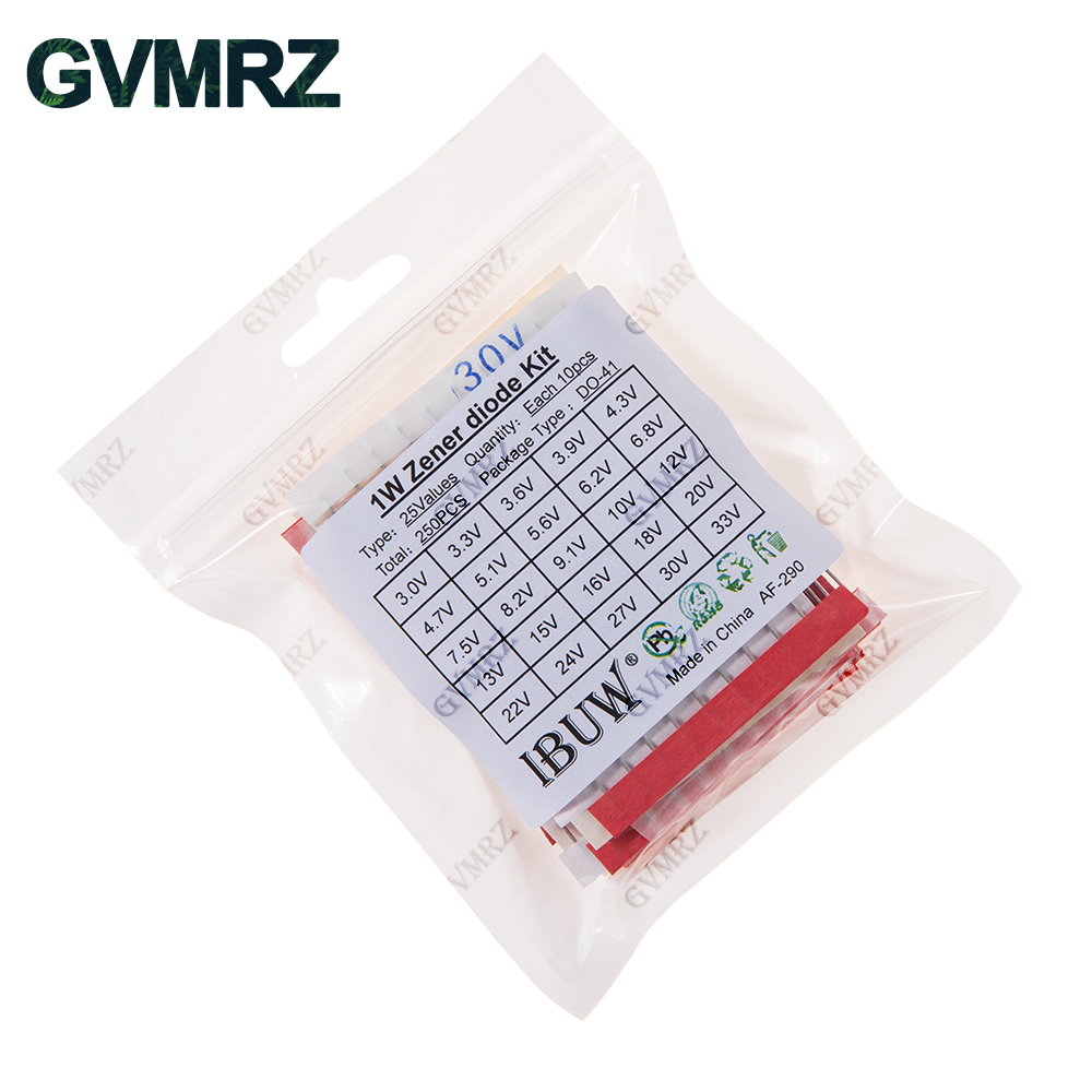 250PCS 25Values 1W Zener Diode - Science Project Kit review and price